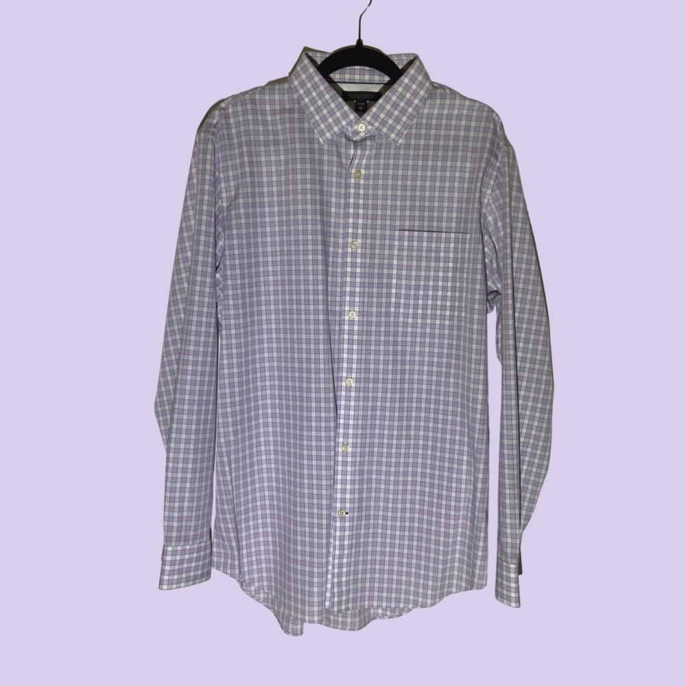 Banana Republic L dress shirt, LS 16-16.5 neck, non-iron classic fit